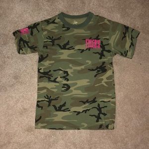 A TYLERS Austin,TX camo Tshirt with pink lettering